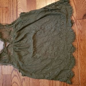 Olive Green tank top